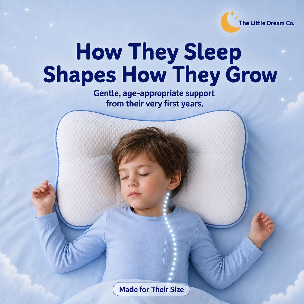 A Pillow Designed for Growing Kids